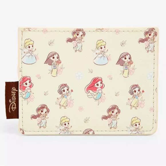 LOUNGEFLY DISNEY PRINCESS Chibi MINI BACKPACK, WALLET & CARDHOLDER! Cute Big Eye - Picture 11 of 14